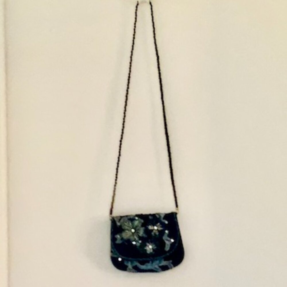 Mary Frances Embroidered Denim Mini Purse Clutch - Picture 4 of 4
